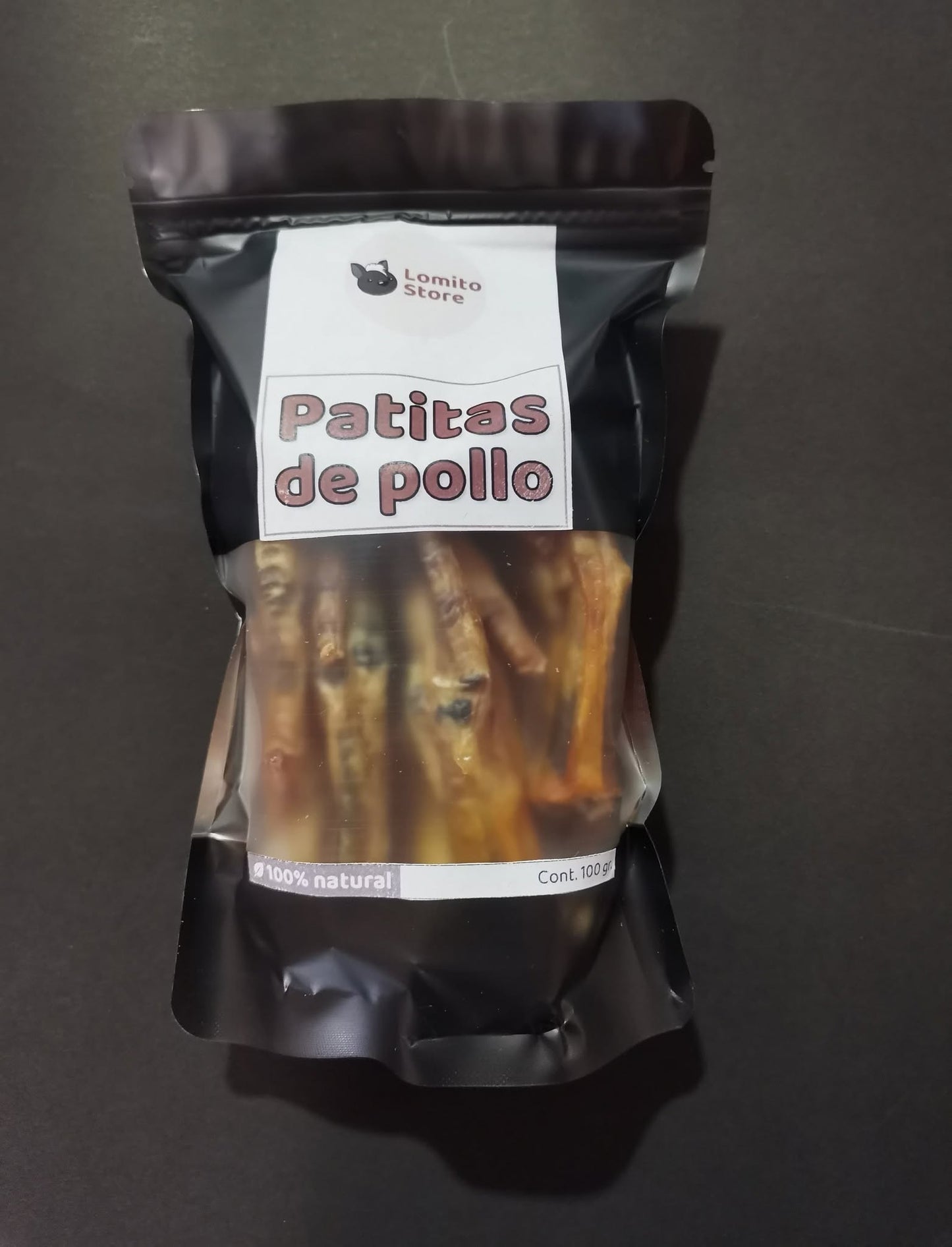 Patitas de pollo deshidratados